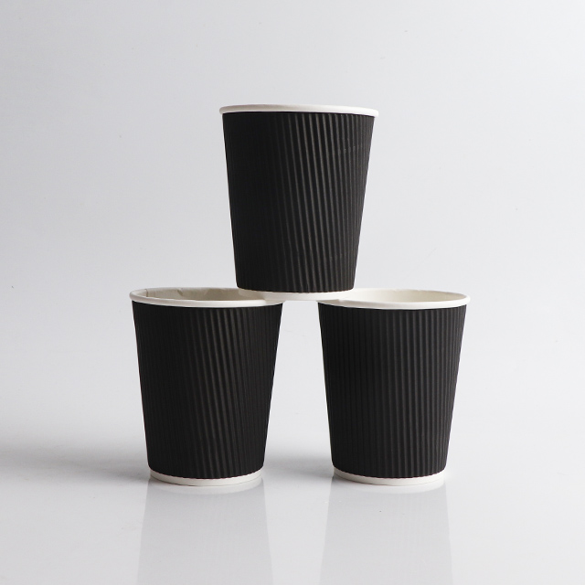 Wholesale Disposable Takeaway High Quality Ripple Wall Coffee Paper Cup