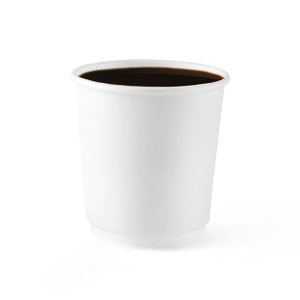 Disposable Whilte Double Wall Paper Coffee Cup