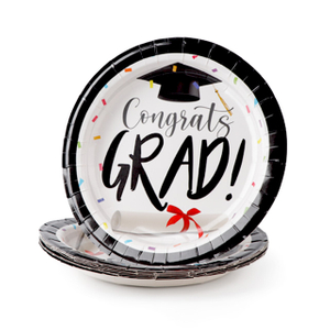 Disposable graduation paper plate