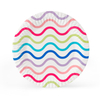 Disposable Colorful Wave Background Paper Plate