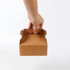 Disposable foldable take away 6 inch cake paper box