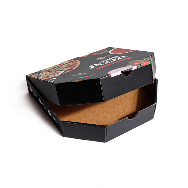 Black 9" Hexagonal Pizza Box