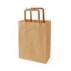 Kraft Flat Rope Tote Bag Food Paper Bag