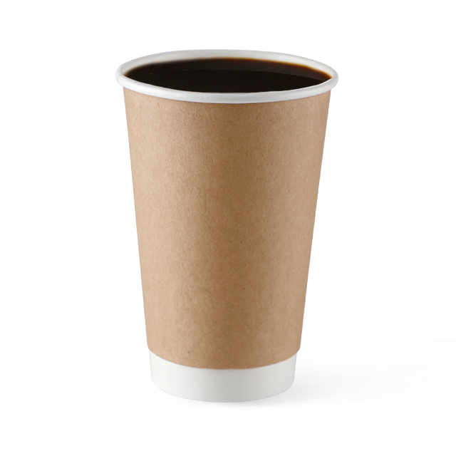 Hot Drinking Kraft Double Wall Paper Cup