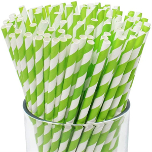 Colorful Paper Straws Safe Disposable