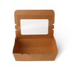 Disposable kraft sticker window oil-proof packing box rectangle