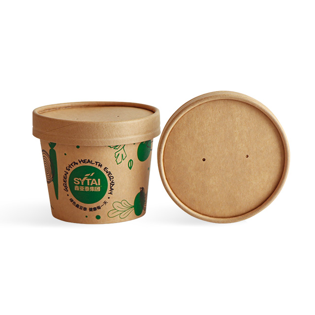 Compostable Kraft Soup Paper Soup Cup Lids