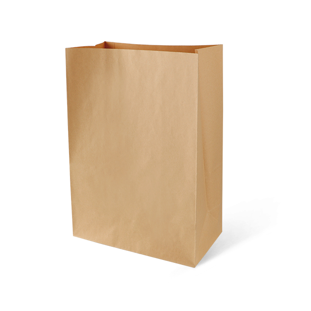 Square Bottom Cowhide Hand Held Food Packaging Paper Bags