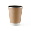 Hot Drinking Kraft Double Wall Paper Cup