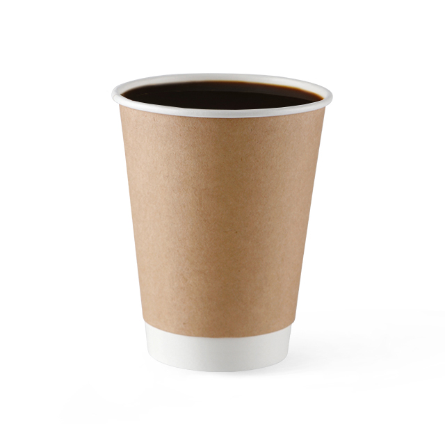 Hot Drinking Kraft Double Wall Paper Cup