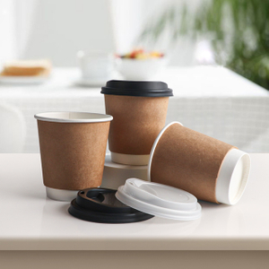 Hot Sale Compostable Coffee Cup 8oz Double Wall Paper Cup 