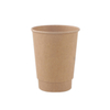 12oz PLA kraft double wall paper cup