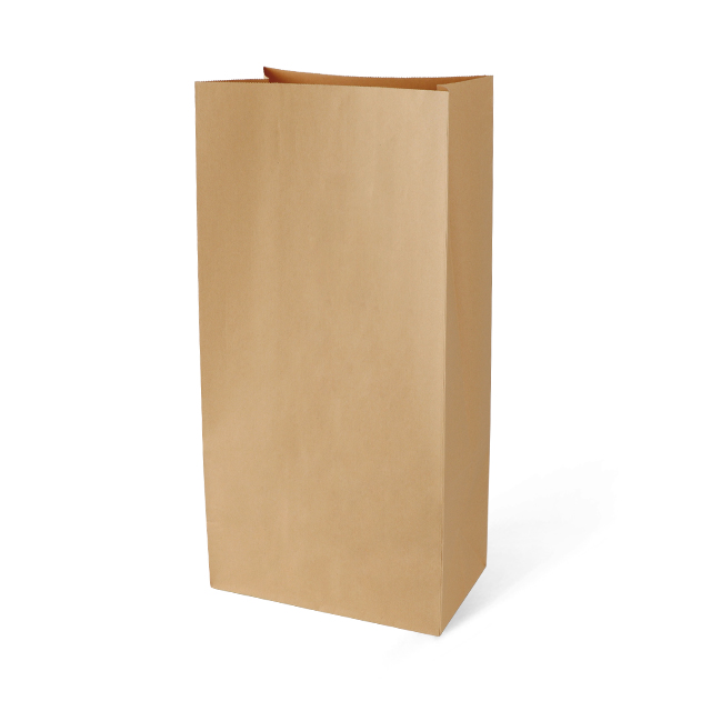 Square Bottom Cowhide Hand Held Food Packaging Paper Bags