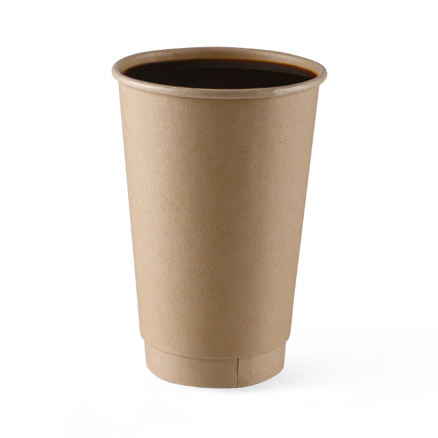 Hot Drinking Kraft Double Wall Paper Cup