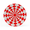 Disposable Red Radial Pattern Paper Plate