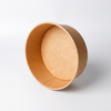 44OZ Biodegradable Custom Printed Disposable Kraft Paper Salad Bowl Compostable Paper Bowl With Lids