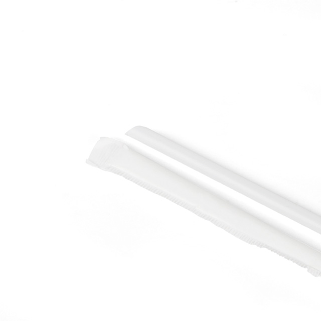 Eco-friendly individual package flat PLA drinking straw