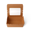 Disposable kraft sticker window oil-proof packing box rectangle