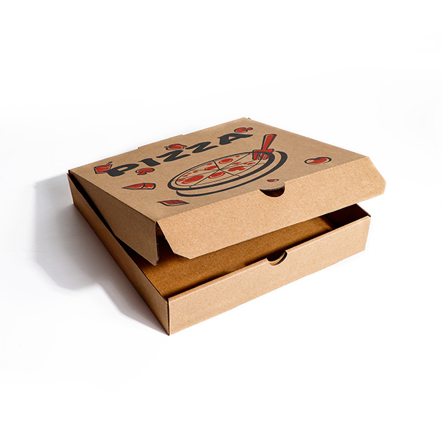 Square 9-inch corrugated pizza box