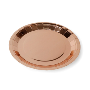 Disposable Rose Gold Paper Plate