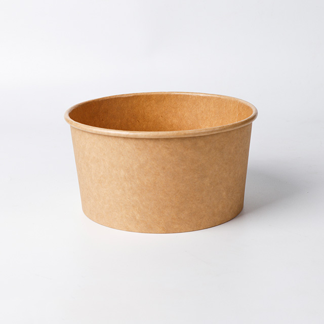 Disposable Take Away Kraft Paper Salad Bowl 500ml/750ml/1000ml/1100ml/1300ml/1500ml