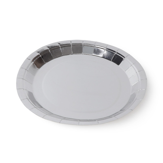 Disposable Silver Paper Plate