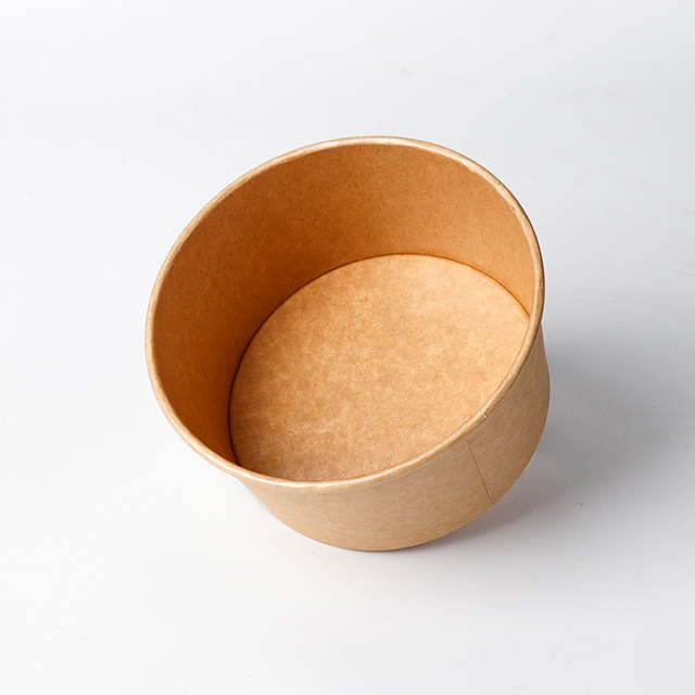 Disposable Take Away Kraft Paper Salad Bowl 500ml/750ml/1000ml/1100ml/1300ml/1500ml