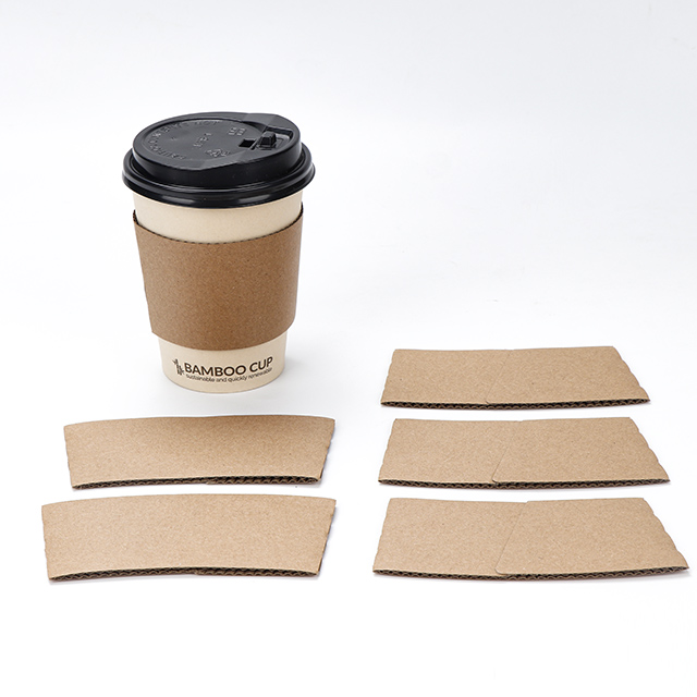 Custom logo printing heat resistant disposable packing coffee paper cup sleeves