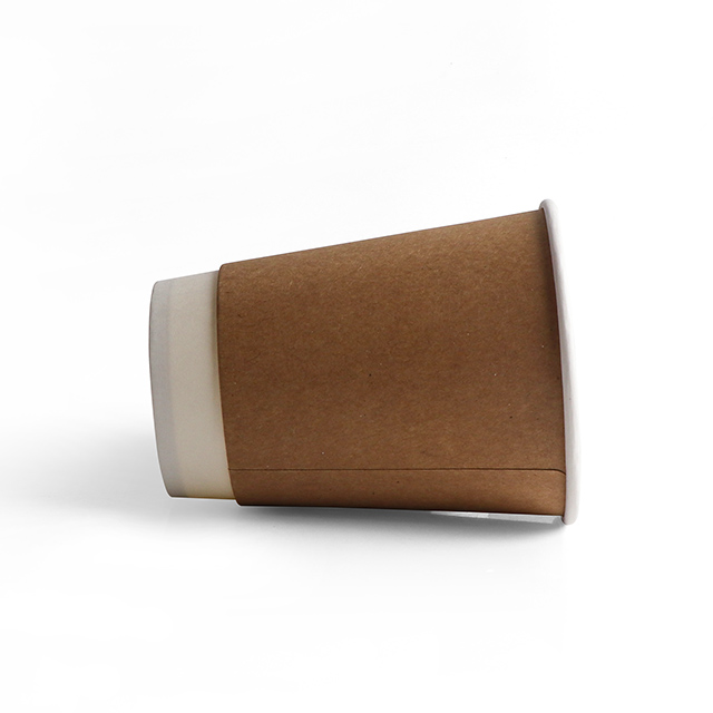 Hot Sale Compostable Coffee Cup 8oz Double Wall Paper Cup 