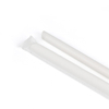 Disposable environmental protection white slant mouth thick paper straw