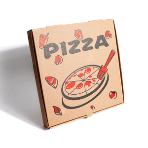 Square 12-inch Corrugated Kraft Pizza Boxes