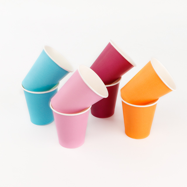 Wholesale Disposable 6oz Single Wall Paper Cup with Custom Logo Printing for Hot Drinks