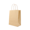 Compostable medium size kraft paper bag with handles