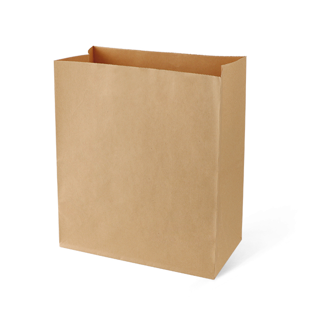 Square Bottom Cowhide Hand Held Food Packaging Paper Bags