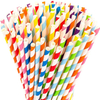 Colorful Paper Straws Safe Disposable