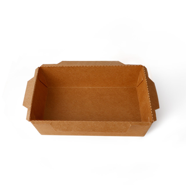 Disposable Lunch Box Kraft Paper Salad Square Box