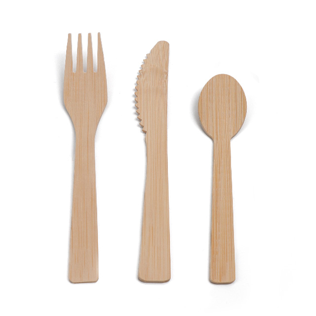 Disposable Bamboo Knife and Fork Set