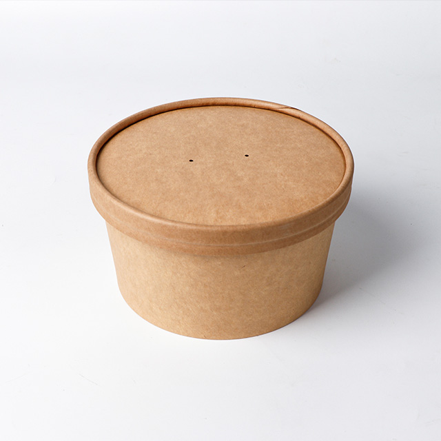 Disposable Take Away Kraft Paper Salad Bowl 500ml/750ml/1000ml/1100ml/1300ml/1500ml