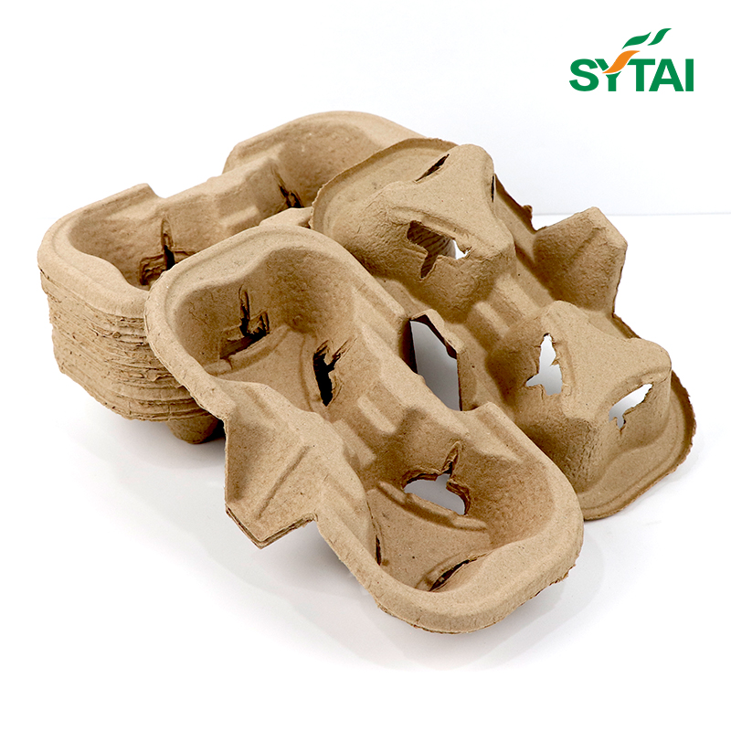 Paper Pulp Cup Carrier Disposable Drink Carriers