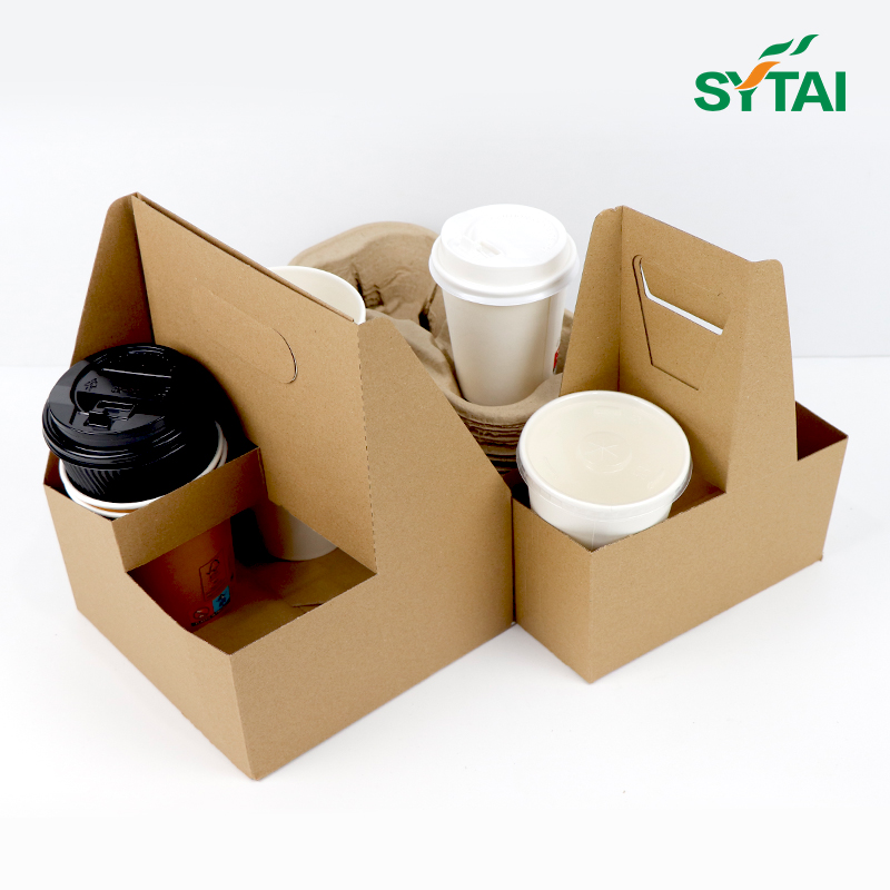 2 Cup Drink Carrier With Handle