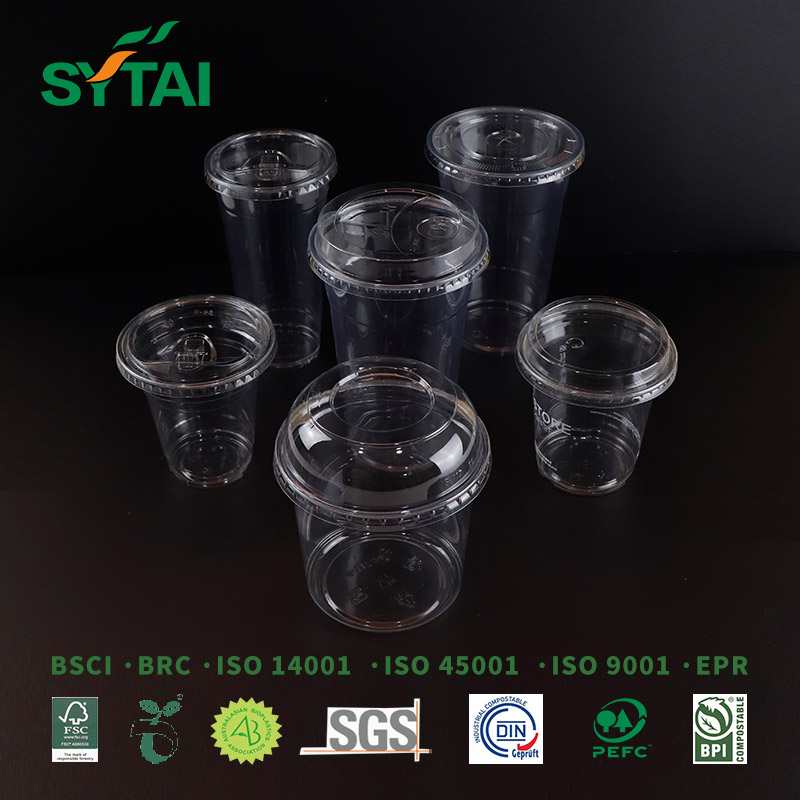Disposable PET Coffee & Milk Tea Cups with Custom Logo