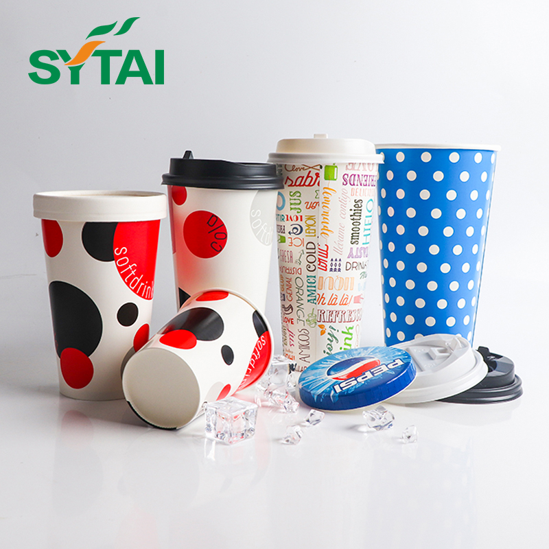 Cold Paper Cup Disposable Iced Coffee Cups 