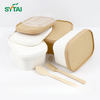 1000ml Square Paper Bowl With Lid