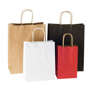 White Paper Bags With Handles Bulk