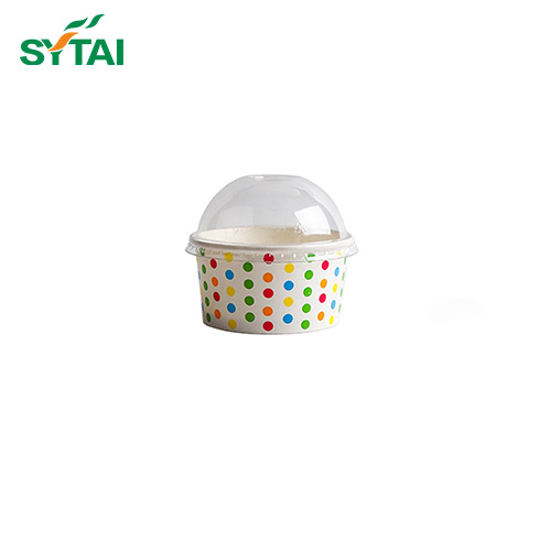8oz Disposable Ice Cream Cups With Lids