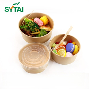 Brown Kraft Paper Salad Bowl