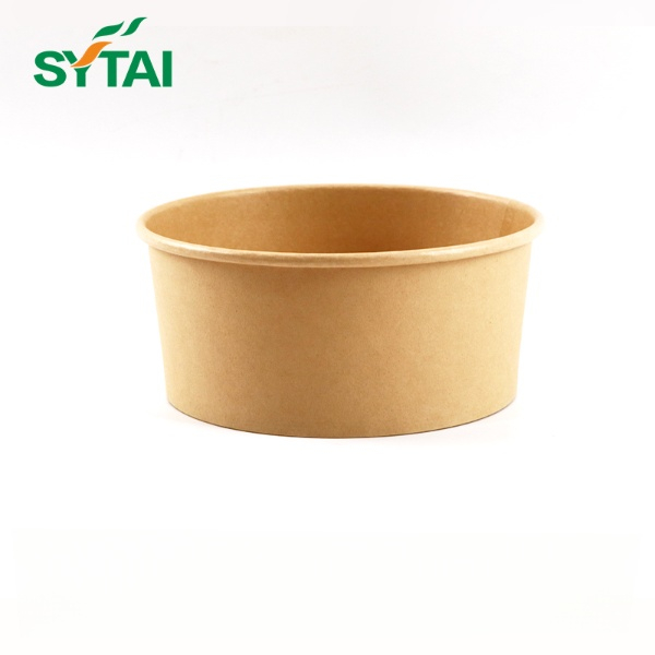1000ml Kraft Paper Salad Bowls With Lids
