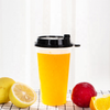 Disposable PP Plastic Cup With Lid And Straw