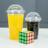 Disposable PP Plastic Cup With Lid And Straw
