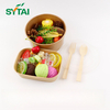 1000ml Kraft Paper Salad Bowls With Lids